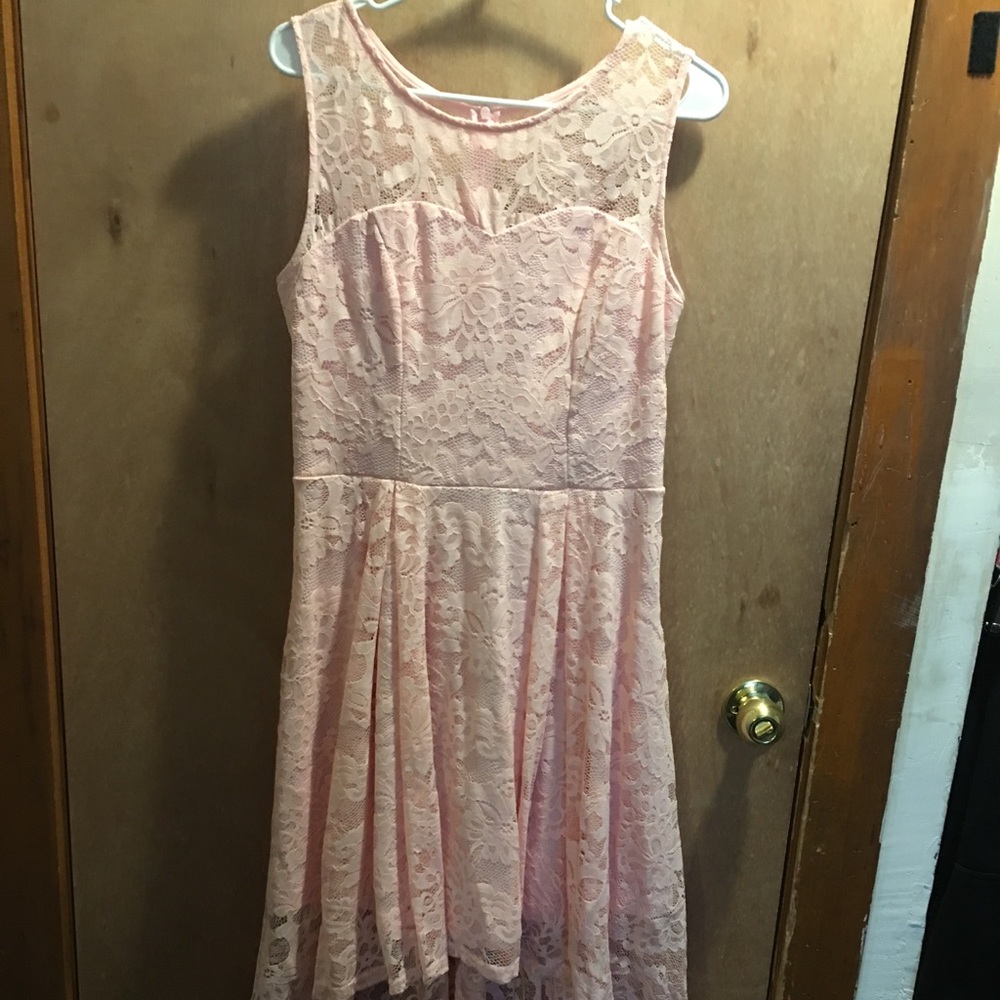 Ladies pink Lace Dress